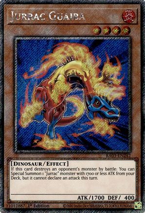 Jurrac Guaiba (Platinum Secret Rare) (RA03-EN242) - Quarter Century Bonanza 1st Edition