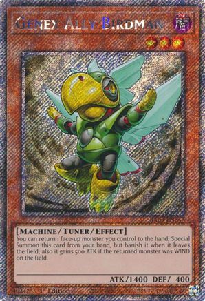 Genex Ally Birdman (Platinum Secret Rare) (RA03-EN247) - Quarter Century Bonanza 1st Edition