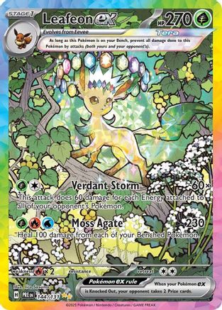 Leafeon ex 144/131 - Holofoil SV Prismatic Evolutions - Special Illustration Rare
