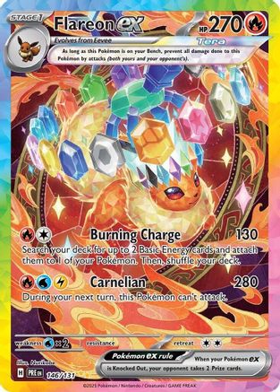 Flareon ex 146/131 - Holofoil SV Prismatic Evolutions - Special Illustration Rare