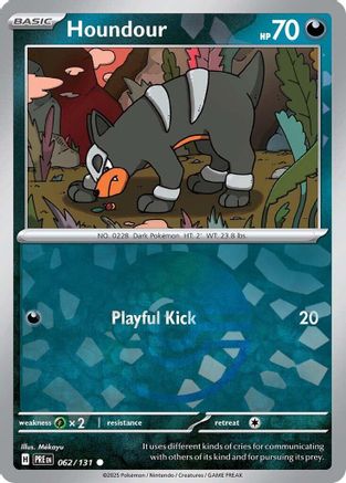 Houndour (Poke Ball Pattern) 062/131 - Holofoil SV Prismatic Evolutions - Common