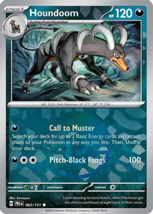 Houndoom (Poke Ball Pattern) 063/131 - Holofoil SV Prismatic Evolutions - Common