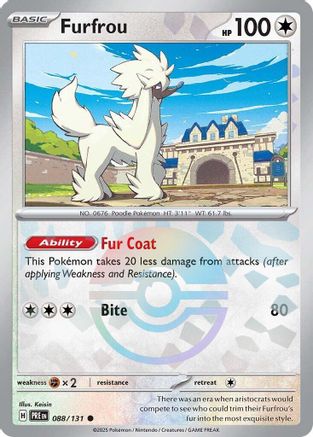 Furfrou (Poke Ball Pattern) 088/131 - Holofoil SV Prismatic Evolutions - Common