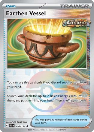 Earthen Vessel (Poke Ball Pattern) 106/131  - Holofoil SV Prismatic Evolutions - Uncommon