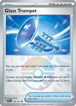 Glass Trumpet (Poke Ball Pattern) 110/131 - Holofoil SV Prismatic Evolutions - Uncommon