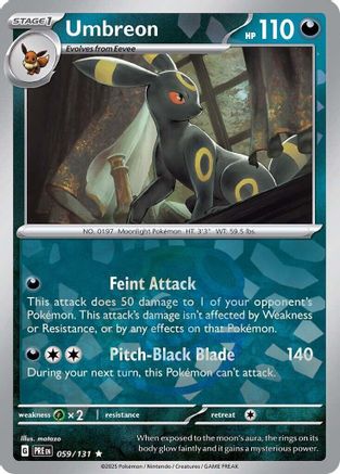 Umbreon (Master Ball Pattern) 059/131 - Holofoil SV Prismatic Evolutions - Rare