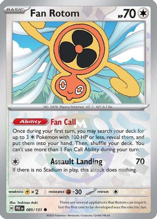 Fan Rotom (Master Ball Pattern) 085/131 - Holofoil SV Prismatic Evolutions - Common