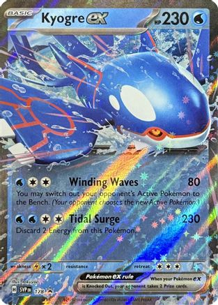 Kyogre ex 178 - Holofoil SV Scarlet & Violet Promo Cards - Promo