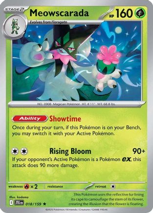 Meowscarada 018/159  - Holofoil SV09 Journey Together - Rare