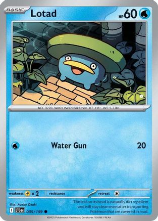 Lotad 035/159 - Reverse Holofoil SV09 Journey Together - Common