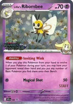 Lillie's Ribombee 183 - Holofoil SV Scarlet & Violet Promo Cards - Promo