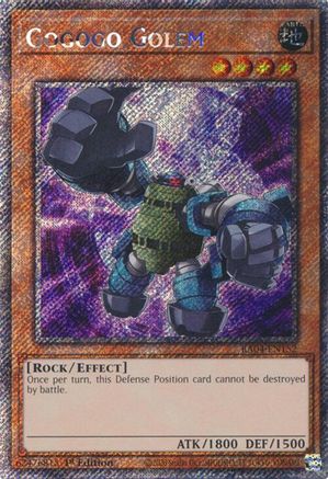 Gogogo Golem (Platinum Secret Rare) (RA04-EN152) - Quarter Century Stampede 1st Edition