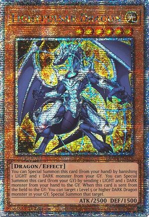 Lightpulsar Dragon (Quarter Century Secret Rare) (RA04-EN176) - Quarter Century Stampede 1st Edition