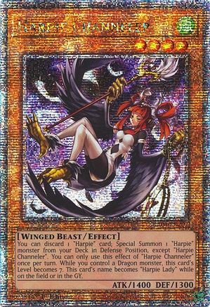 Harpie Channeler (Quarter Century Secret Rare) (RA04-EN207) - Quarter Century Stampede 1st Edition