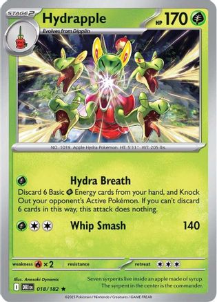 Hydrapple 018/182 - Holofoil SV10 Destined Rivals - Rare