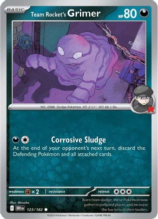 Team Rocket's Grimer 123 SV10 Destined Rivals - Common