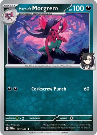 Marnie's Morgrem 135 SV10 Destined Rivals - Uncommon