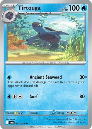 Tirtouga 022/086 SV Black Bolt - Uncommon