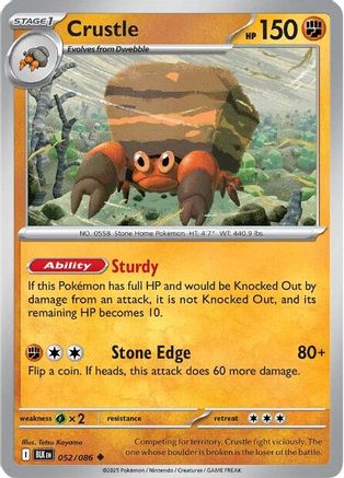 Crustle 052/086 SV Black Bolt - Uncommon