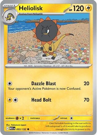 Heliolisk 053 - Reverse Holofoil ME01 Mega Evolution - Common
