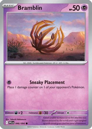 Bramblin 046/094 - Reverse Holofoil ME02 Phantasmal Flames - Common