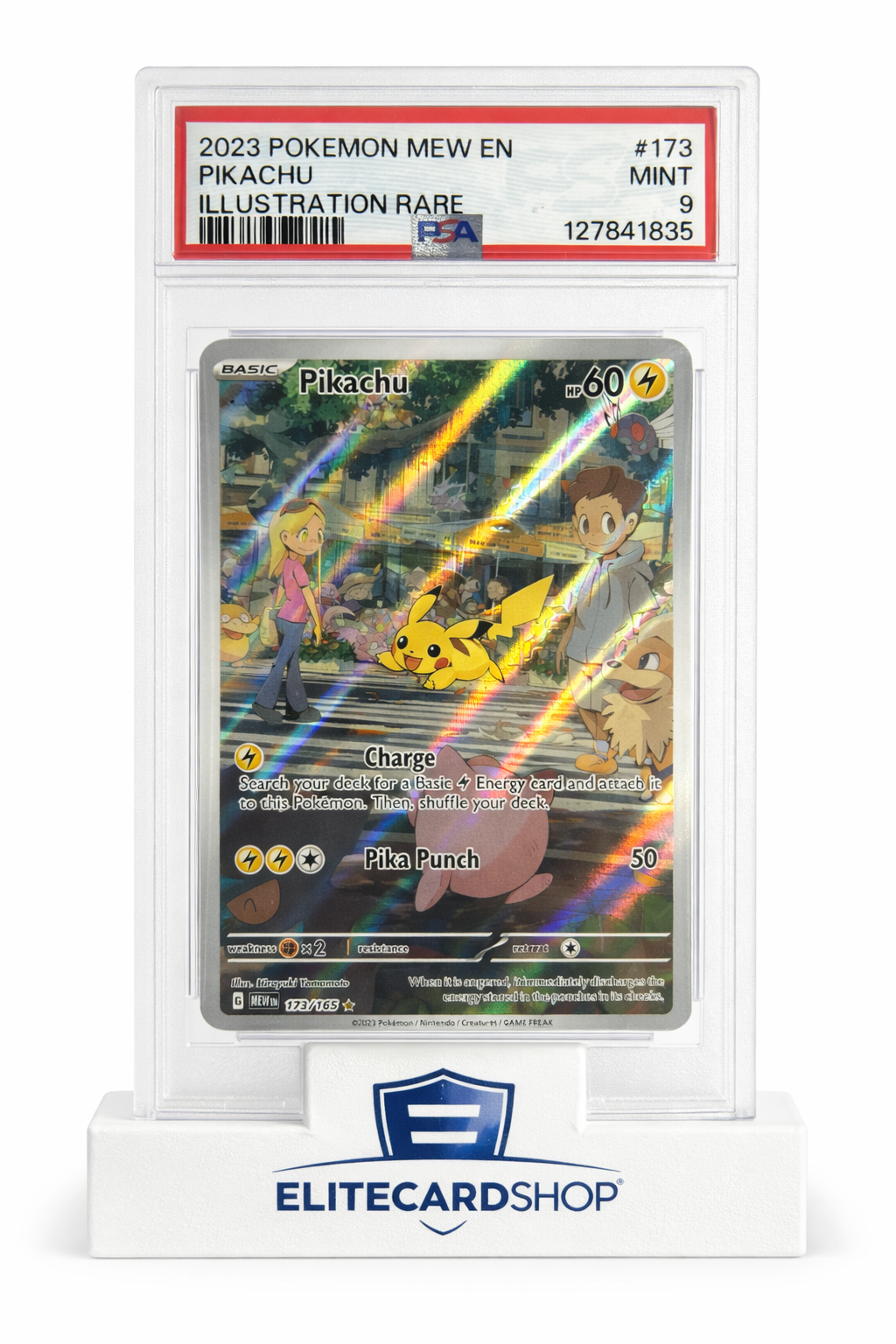 2023 Pokémon Mew EN Pikachu Illustration Rare #173 PSA 9 Mint