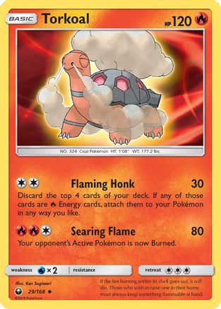 Torkoal 029  - Reverse Holofoil SM  Celestial Storm - Uncommon