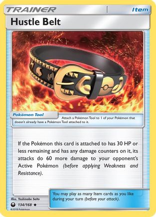 Hustle Belt 134/168  - Reverse Holofoil SM  Celestial Storm - Uncommon