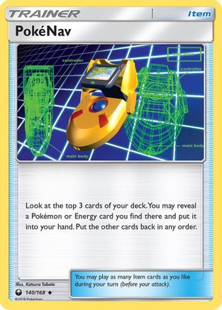 PokeNav 140/168  - Reverse Holofoil SM  Celestial Storm - Uncommon