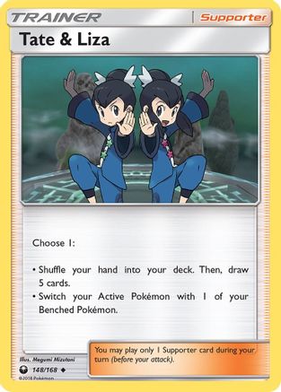 Tate & Liza 148/168  - Reverse Holofoil SM  Celestial Storm - Uncommon