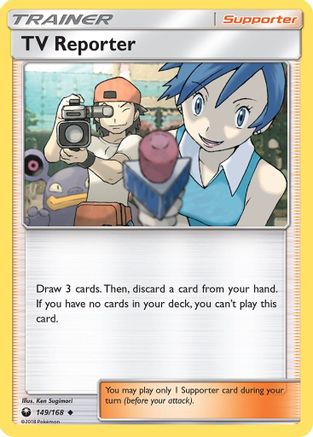 TV Reporter 149/168  SM  Celestial Storm - Uncommon