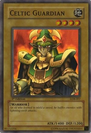 Celtic Guardian (LOB-007) - The Legend of Blue Eyes White Dragon 1st Edition