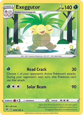 Exeggutor 005/185  SWSH04 Vivid Voltage - Rare