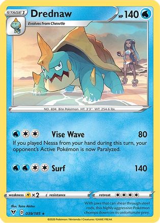 Drednaw 039/185  SWSH04 Vivid Voltage - Rare
