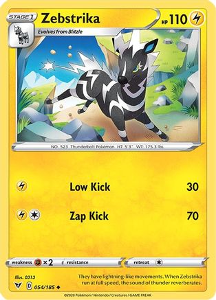Zebstrika 054/185  SWSH04 Vivid Voltage - Uncommon