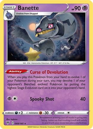 Banette 068/185  SWSH04 Vivid Voltage - Rare