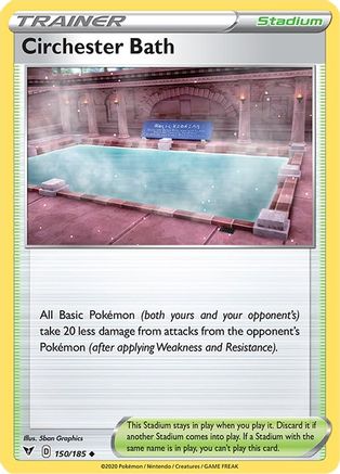 Circhester Bath 150/185  - Reverse Holofoil SWSH04 Vivid Voltage - Uncommon