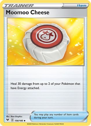 Moomoo Cheese 156/185  - Reverse Holofoil SWSH04 Vivid Voltage - Uncommon