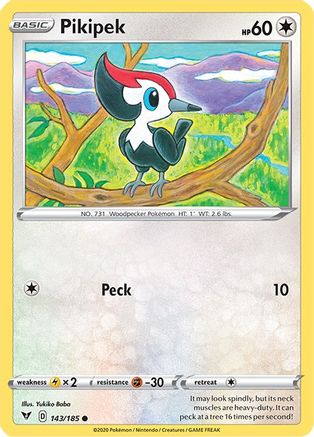 Pikipek 143/185  SWSH04 Vivid Voltage - Common
