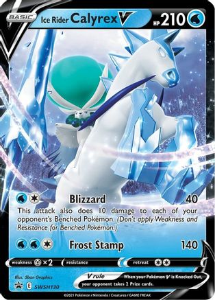 Ice Rider Calyrex V SWSH130  - Holofoil SWSH Sword & Shield Promo Cards - Promo