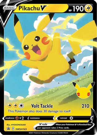 Pikachu V SWSH143  - Holofoil SWSH Sword & Shield Promo Cards - Promo