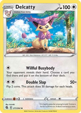 Delcatty 211/264  SWSH08 Fusion Strike - Uncommon
