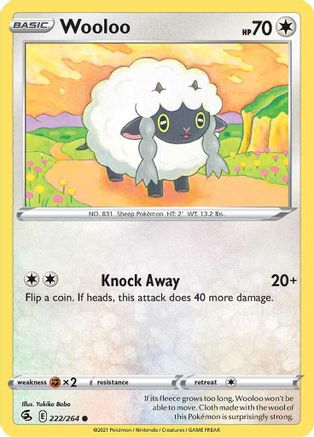 Wooloo (222) 222/264  SWSH08 Fusion Strike - Common