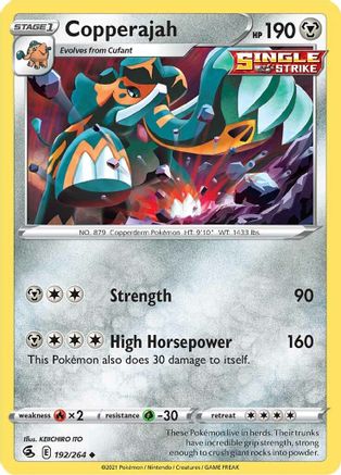 Copperajah 192/264  SWSH08 Fusion Strike - Uncommon