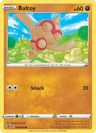 Baltoy 144/264  SWSH08 Fusion Strike - Common