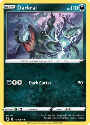Darkrai 167/264  SWSH08 Fusion Strike - Uncommon