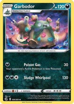 Garbodor 169/264  SWSH08 Fusion Strike - Uncommon