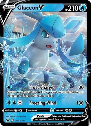 Glaceon V SWSH196  - Holofoil SWSH Sword & Shield Promo Cards - Promo