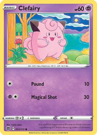 Clefairy 053/172  SWSH09 Brilliant Stars - Common