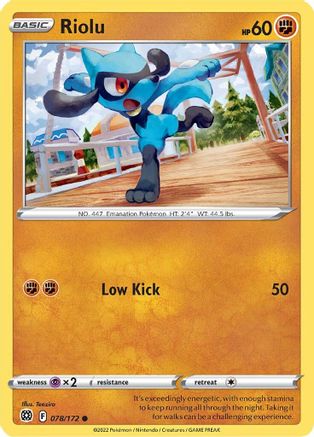 Riolu 078/172  SWSH09 Brilliant Stars - Common